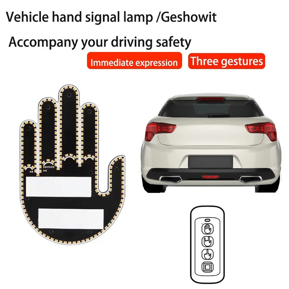 cute car signs with light and remote